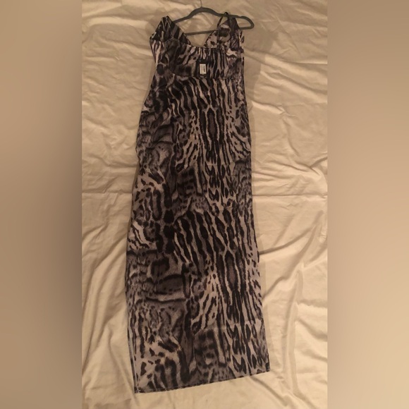 LEOPARD 🐆 PRINT STRAPPY CORSET MAXI DRESS - Picture 5 of 12